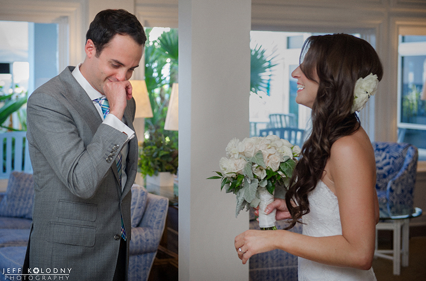 Wedding picture taken at the Hillsboro Club in Broward County