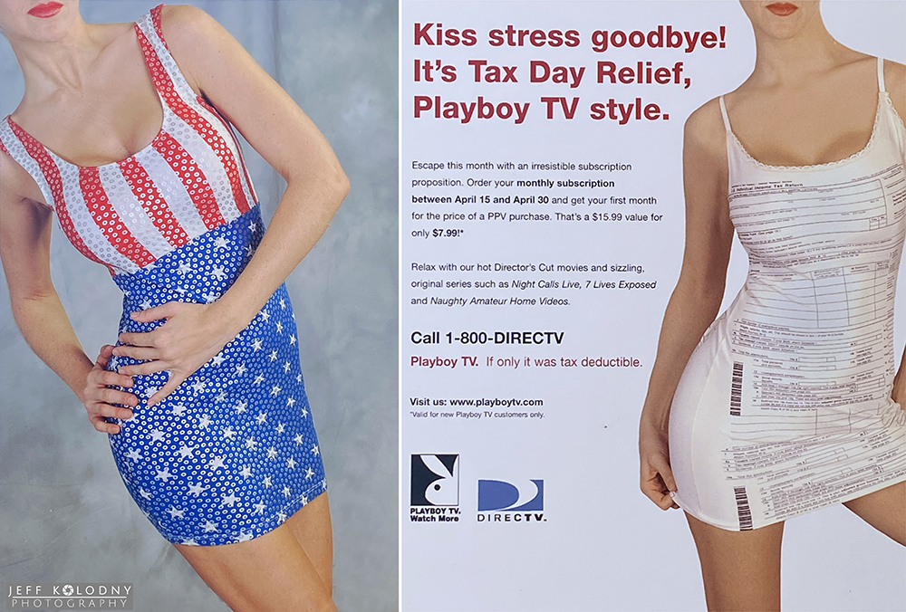 Old Ads shot for Playboy